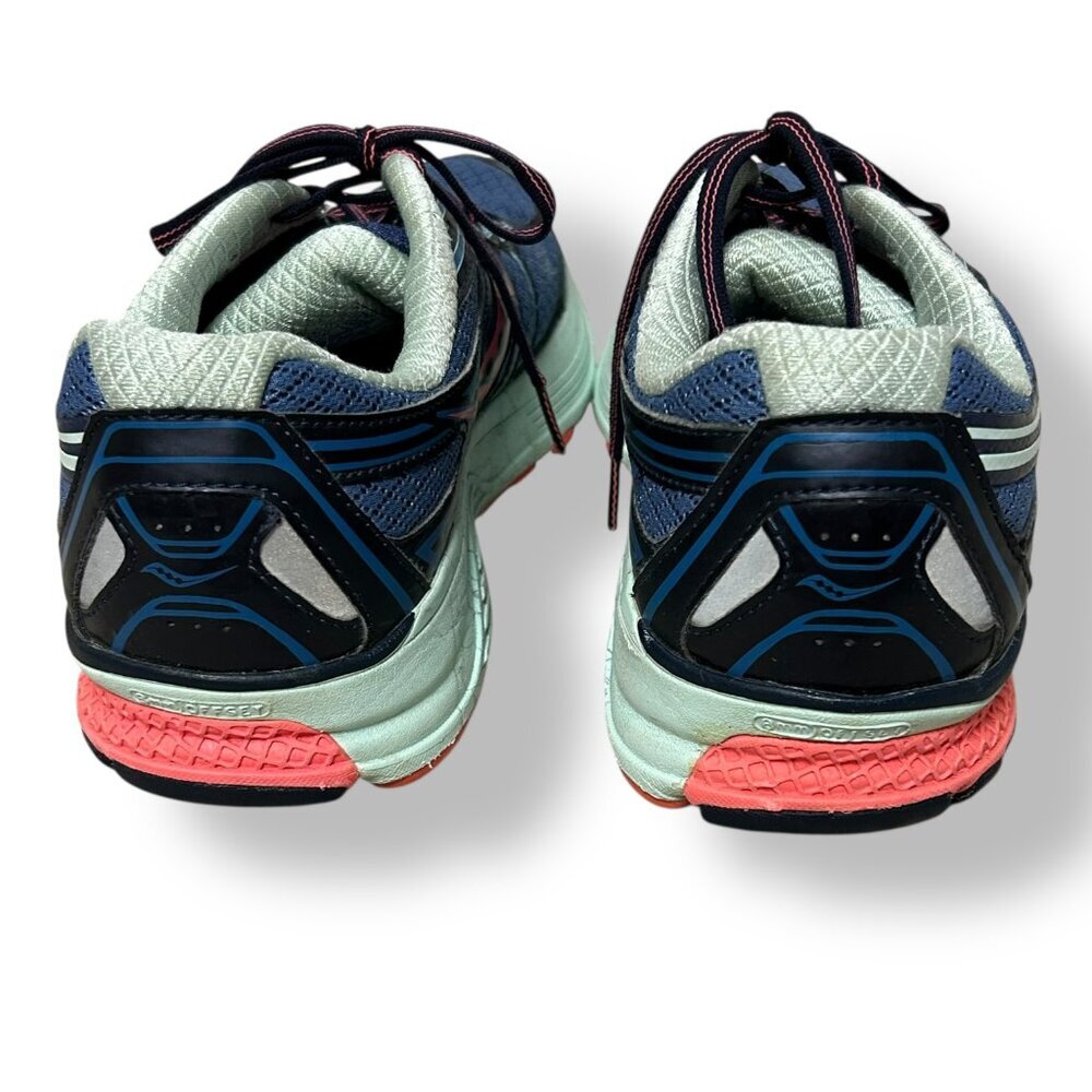 Women's Saucony Guide 9 Everrun Running Sneakers Neutral Blue Coral Sz 9 - Picture 4 of 8